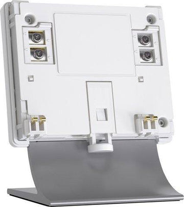 Bosch EasyControl DS-1 table stand with integrated power supply and sleek design for wireless heating control units.