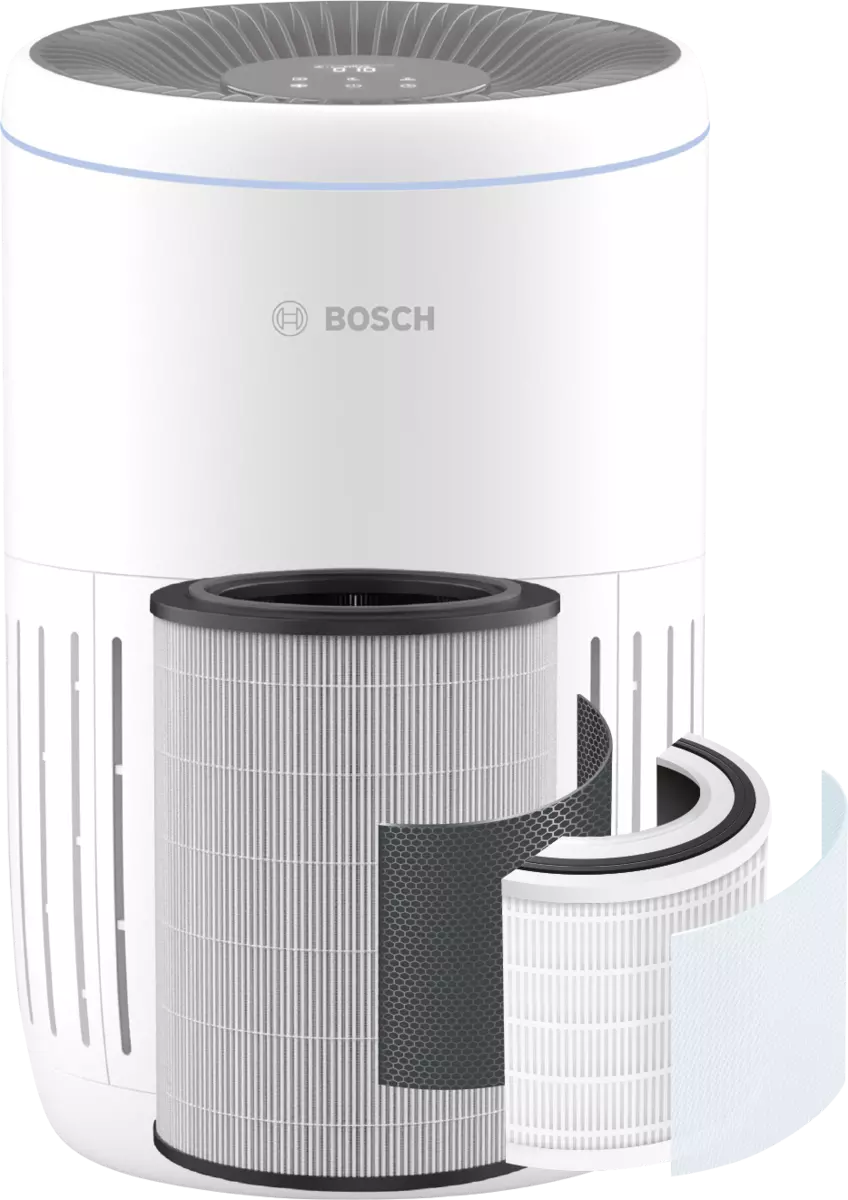 Air purifier Bosch Air 2000 with intelligent sensors, child protection, timer, 388 mm height, 2.25 kg weight, 49 dB sound level
