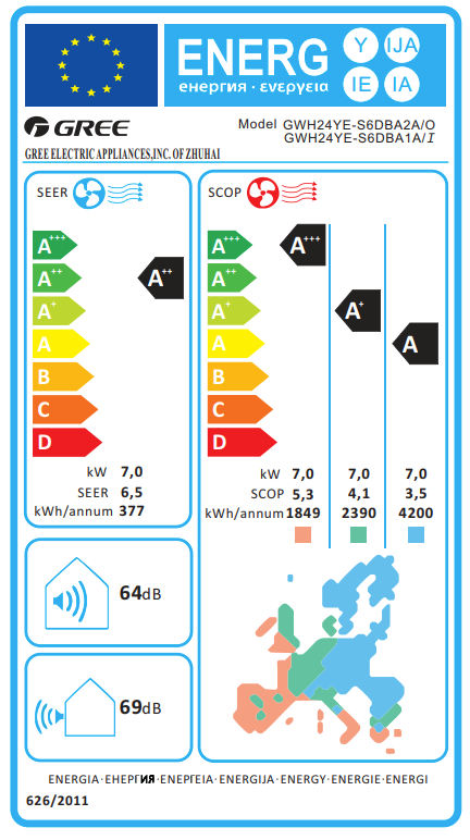 Inverter-Klimaanlage Gree Amber
