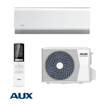AUX C Comfort ASW-H09B7A4/CAR3DI-D0 inverter air conditioner set with remote control and outdoor unit, 9000 BTU, Wi-Fi enabled, energy efficient A+++ cooling.