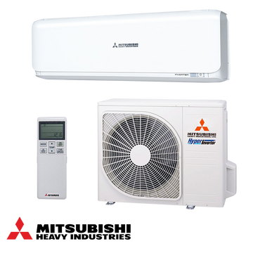 Mitsubishi Heavy Industries SRK35ZS-W + SRC35ZS-W Inverter Air Conditioner with 12,000 BTU, Wi-Fi, dual anti-allergen filtration, silent operation, and energy-efficient A++ cooling and heating for rooms up to 25m².