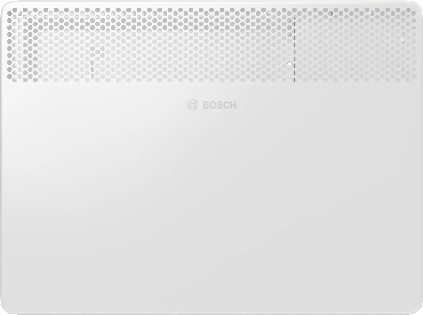Bosch white electric convector heater 1500W with perforated top panel and sleek design