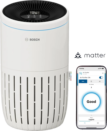 Bosch Air 4000i air purifier with 3-layer filtration and app control for medium rooms