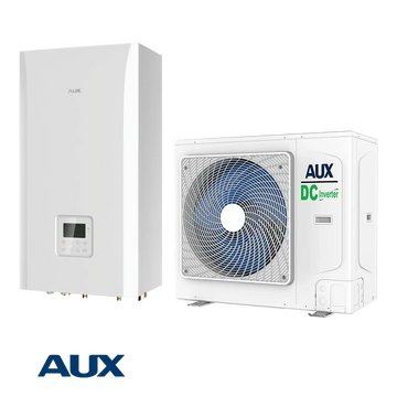 AUX ACHP-H16/4R3HA monophase heat pump with Wi-Fi control, eco-friendly R-32 refrigerant, heating and cooling functions, quiet indoor unit, and energy class A+++