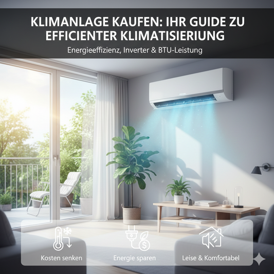 energieeffiziente Klimaanlage mit Inverter-Technologie und optimaler BTU-Leistung für energiesparendes Kühlen