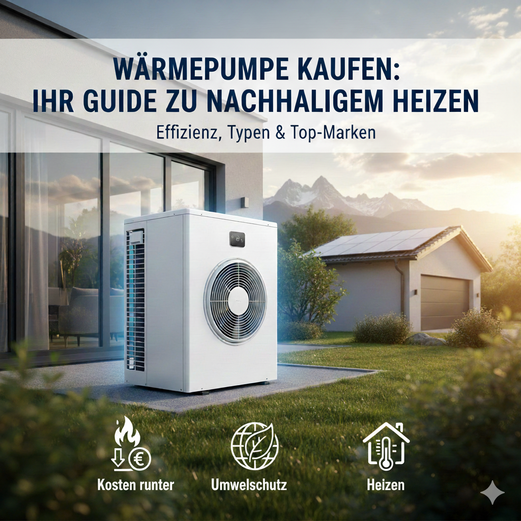 Moderne Wärmepumpe Installation für energieeffizientes Heizen zu Hause