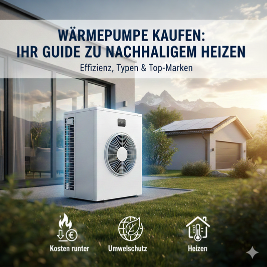 Moderne Wärmepumpe Installation für energieeffizientes Heizen zu Hause