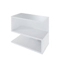 Levira White Shelf Bookcase Hessel – vue de face