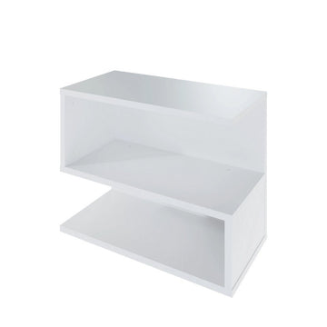 Levira White Shelf Bookcase Hessel – vue de face