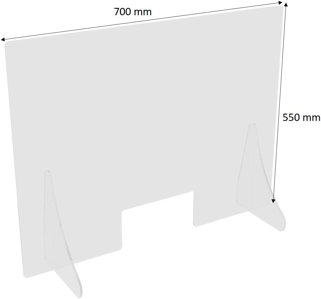 Levira Skyddsskärm Transparent Polykarbonat – Material-Detalj