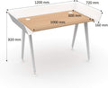 Levira Desk – Material-detalj träkörning och finish