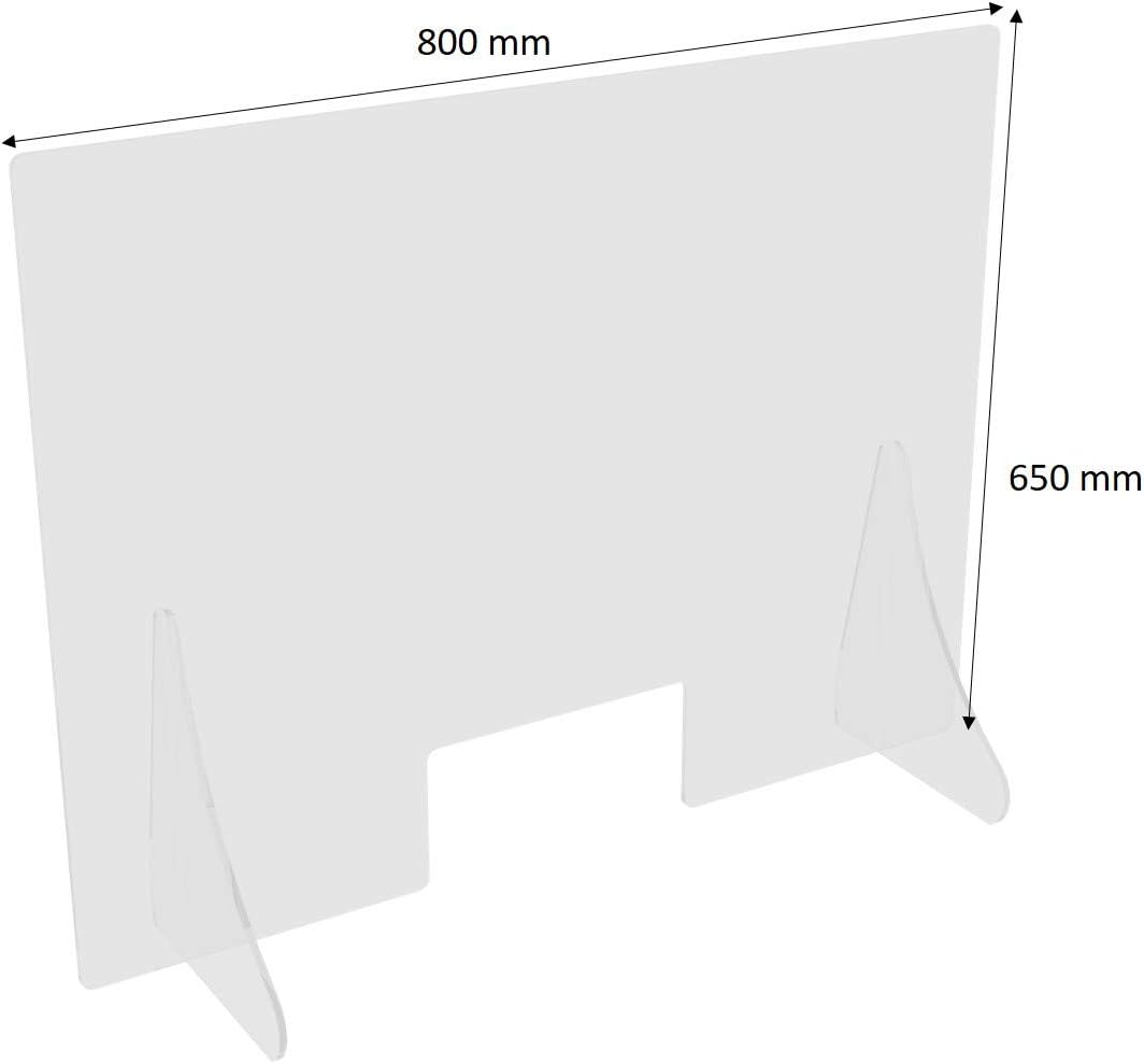 Levira Protection Screen transparent skyddsskärm – Material-detalj