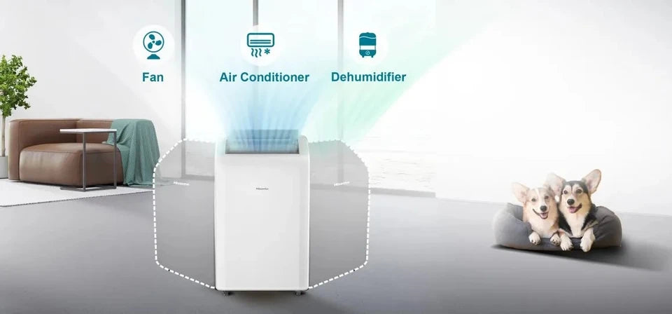 Hisense APH12QC Mobile Air Conditioner – Cooling & Heating, 12000 BTU / 3.5 kW, R290