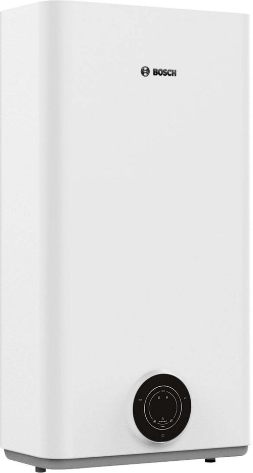 Flat electric water heater Tronic TR3501T 100 DERB with 100-liter capacity, dual heating system, touch control panel, and energy-efficient design