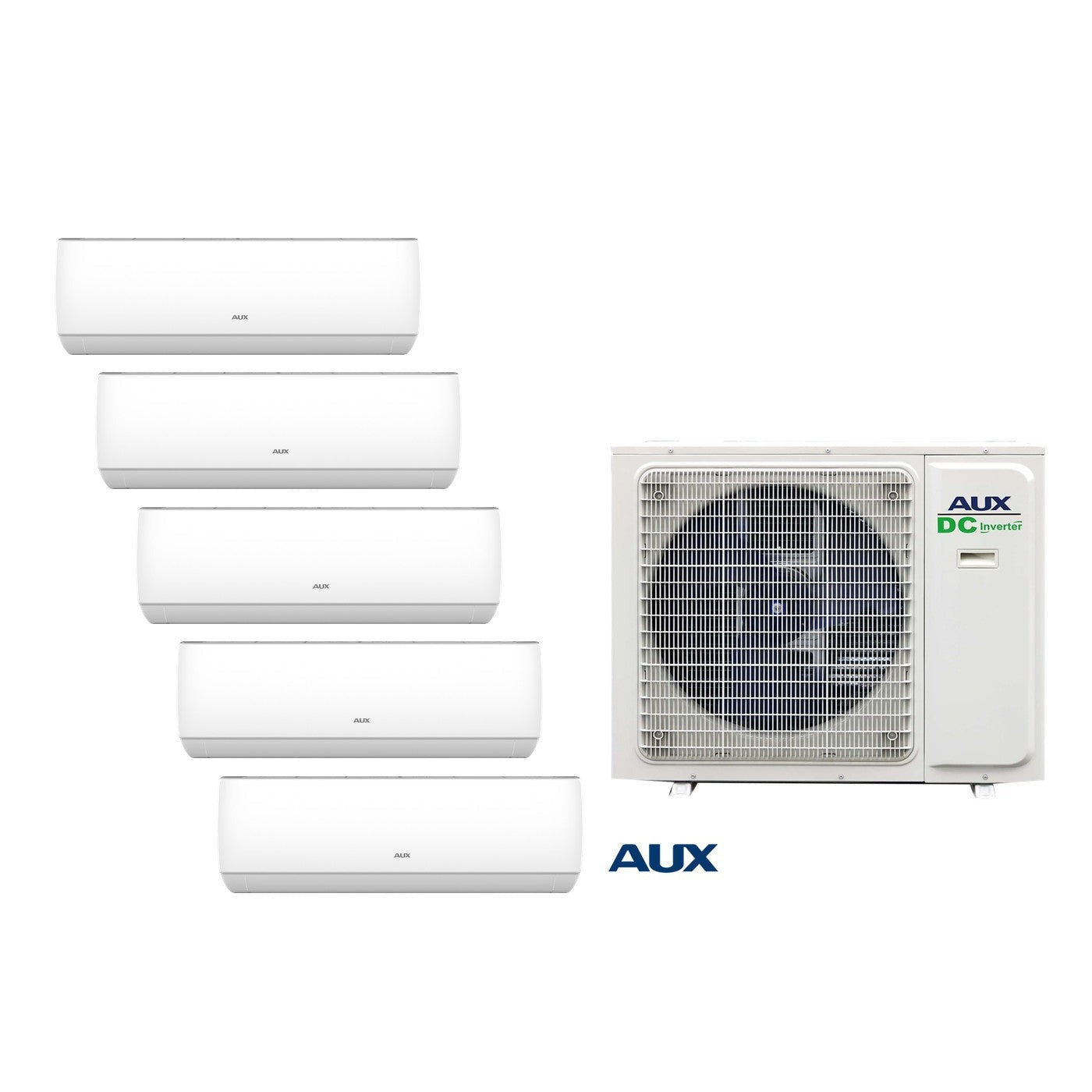 AUX Multi-Split Set – 1 Outdoor + 1× 7,000 + 4× 9,000 BTU Indoor (AM5-H42/4DR3)