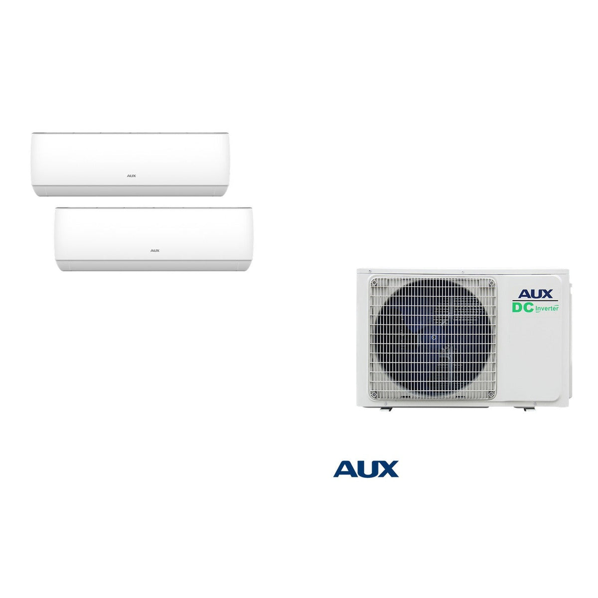 AUX Multi-Split Set – 1 Outdoor + 2× 7,000 BTU Indoor (AM2-H14/4DR3)