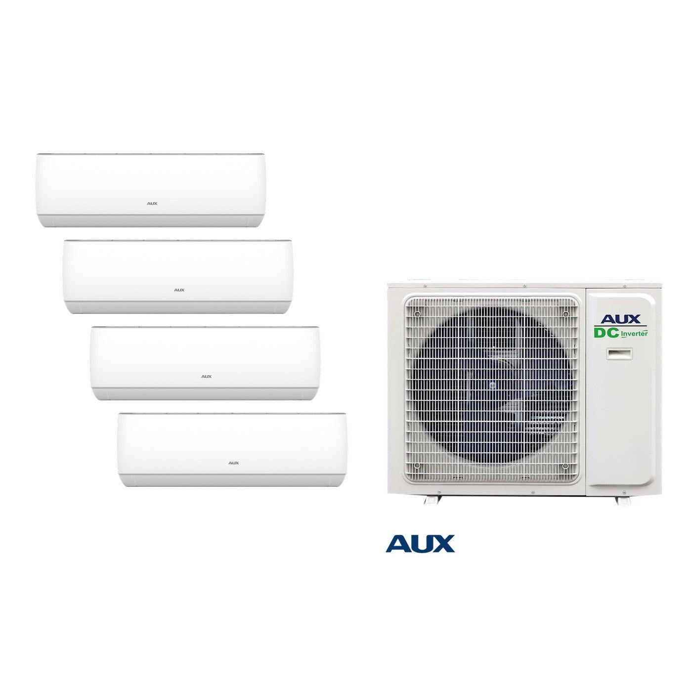 AUX Multi-Split Set – 1 Outdoor + 4× 9,000 BTU Indoor (AM4-H36/4DR3)