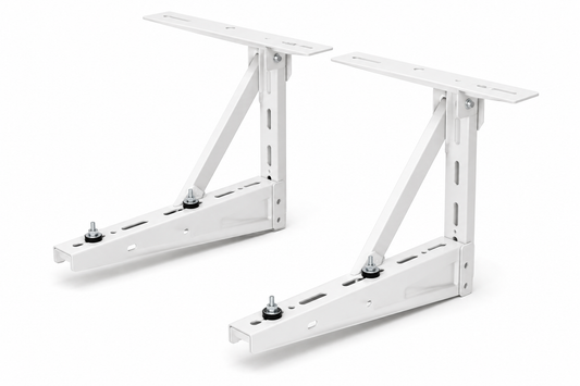 Klimaanlagen-Deckenhalterung weiß beschichtet 600×500×400×2,0 mm – 2er-Set