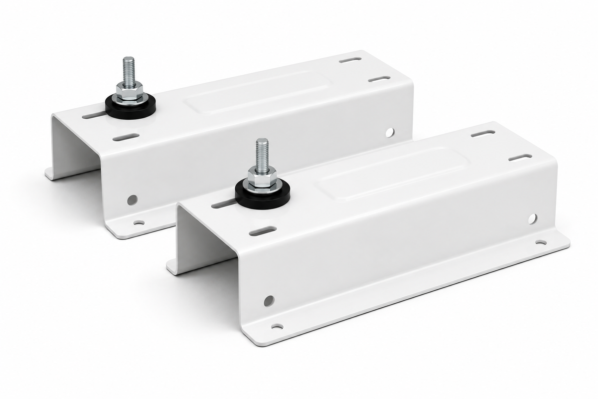 Air Conditioner Floor Stand White-Coated 430×180×2.0 mm – Set of 2