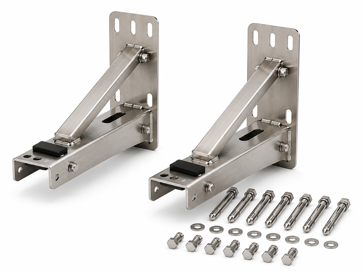 Air Conditioner Wall Bracket Stainless Steel 400×450 mm – Set of 2