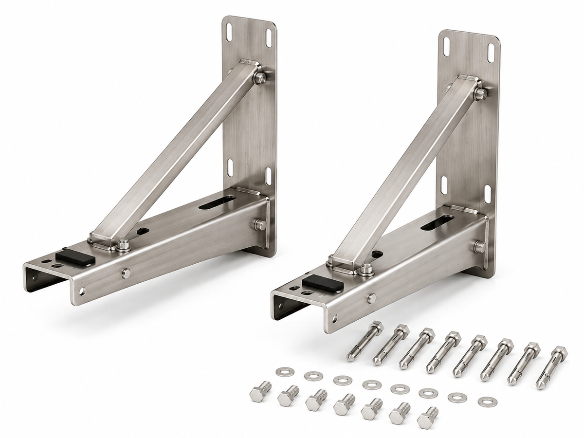 Air Conditioner Wall Bracket Stainless Steel 400×550 mm – Set of 2