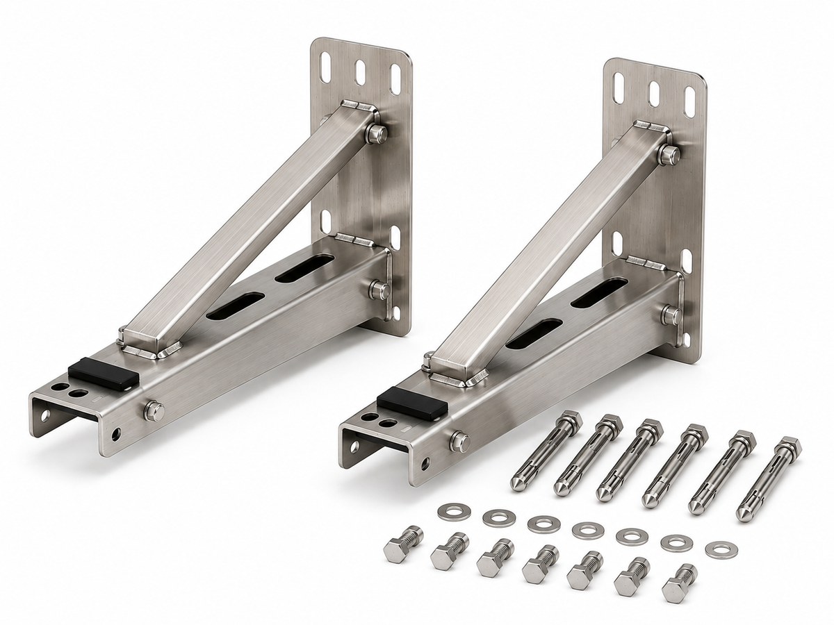 Air Conditioner Wall Bracket Stainless Steel 400×500 mm – Set of 2