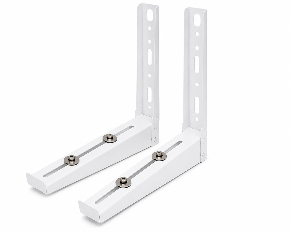 Air Conditioner Wall Bracket White-Coated 400×450×2.0 mm – Set of 2