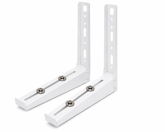 Klimaanlagen-Wandhalterung weiß beschichtet 400×450×2,0 mm – 2er-Set