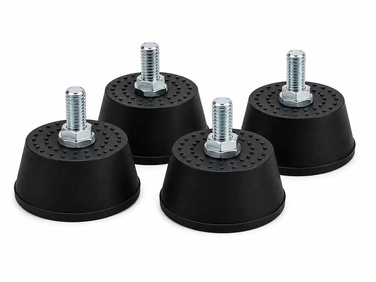 Anti-Vibration Pads Reinforced with Nuts – Set of 4