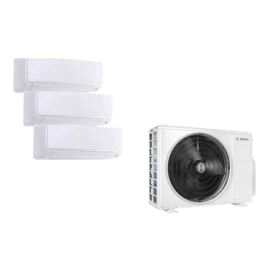 Bosch Multi-Split Set – 1 Outdoor + 3× 9,000 BTU Climate 6000i Indoor (CL5000M 79/3 E)