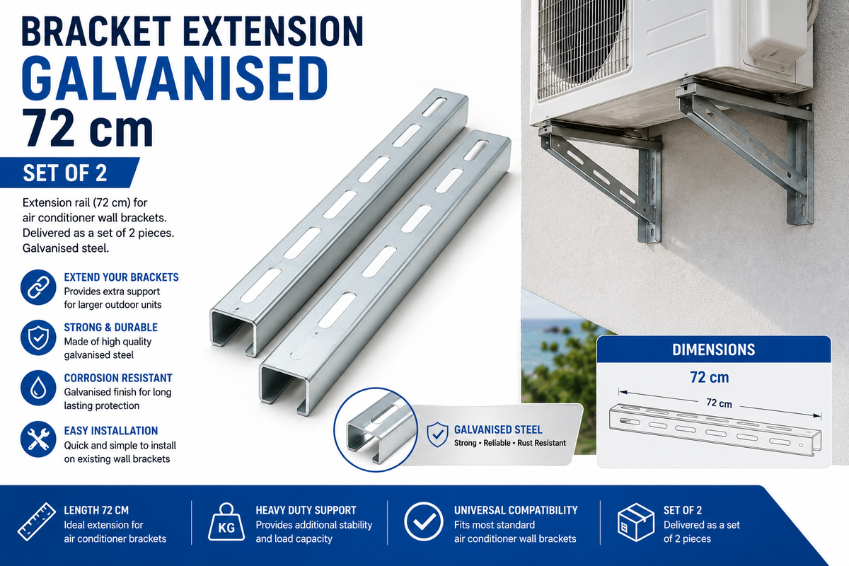 Bracket Extension Galvanised 72 cm – Set of 2