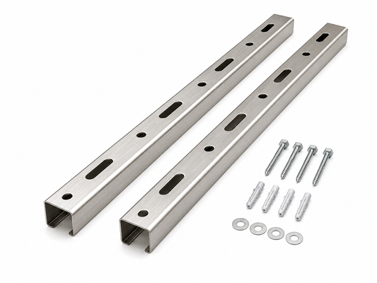 Verlängerung für Wandhalterung Edelstahl 72 cm – 2er-Set