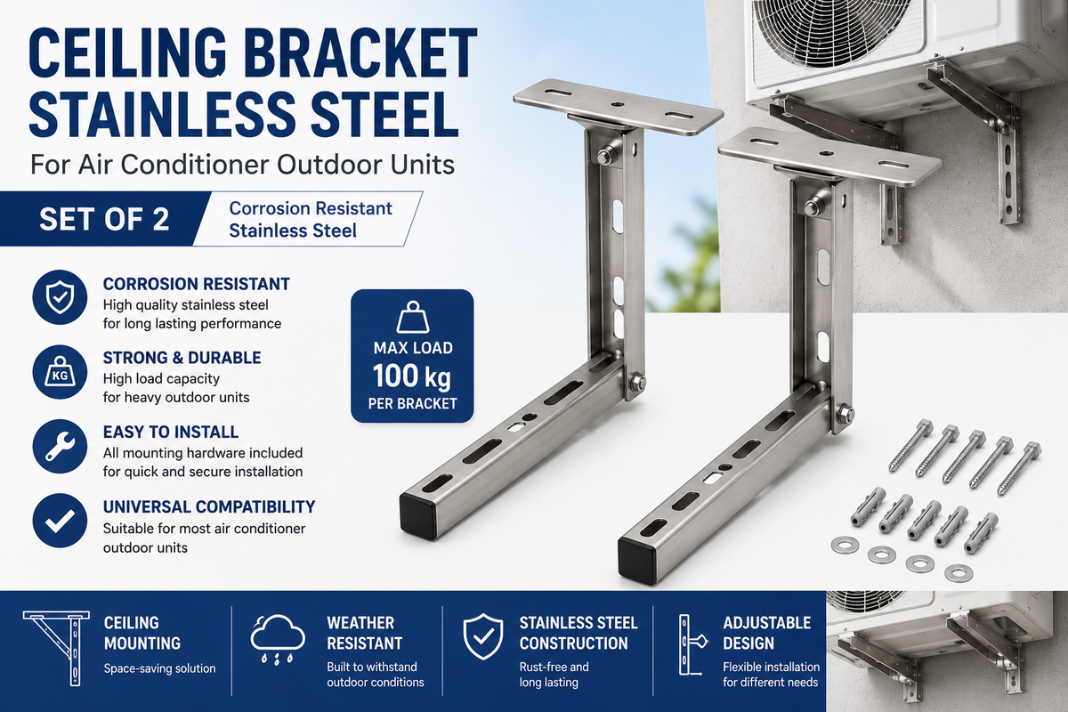 Ceiling Bracket Stainless Steel – Set of 2
