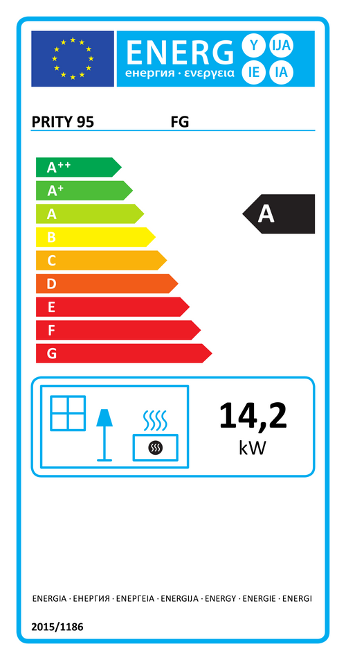 EU Energy Label Prity FG (EPREL 1269887)