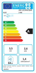 EU Energy Label AM-12C4A4/QAR2-B6 (EPREL 2745990)