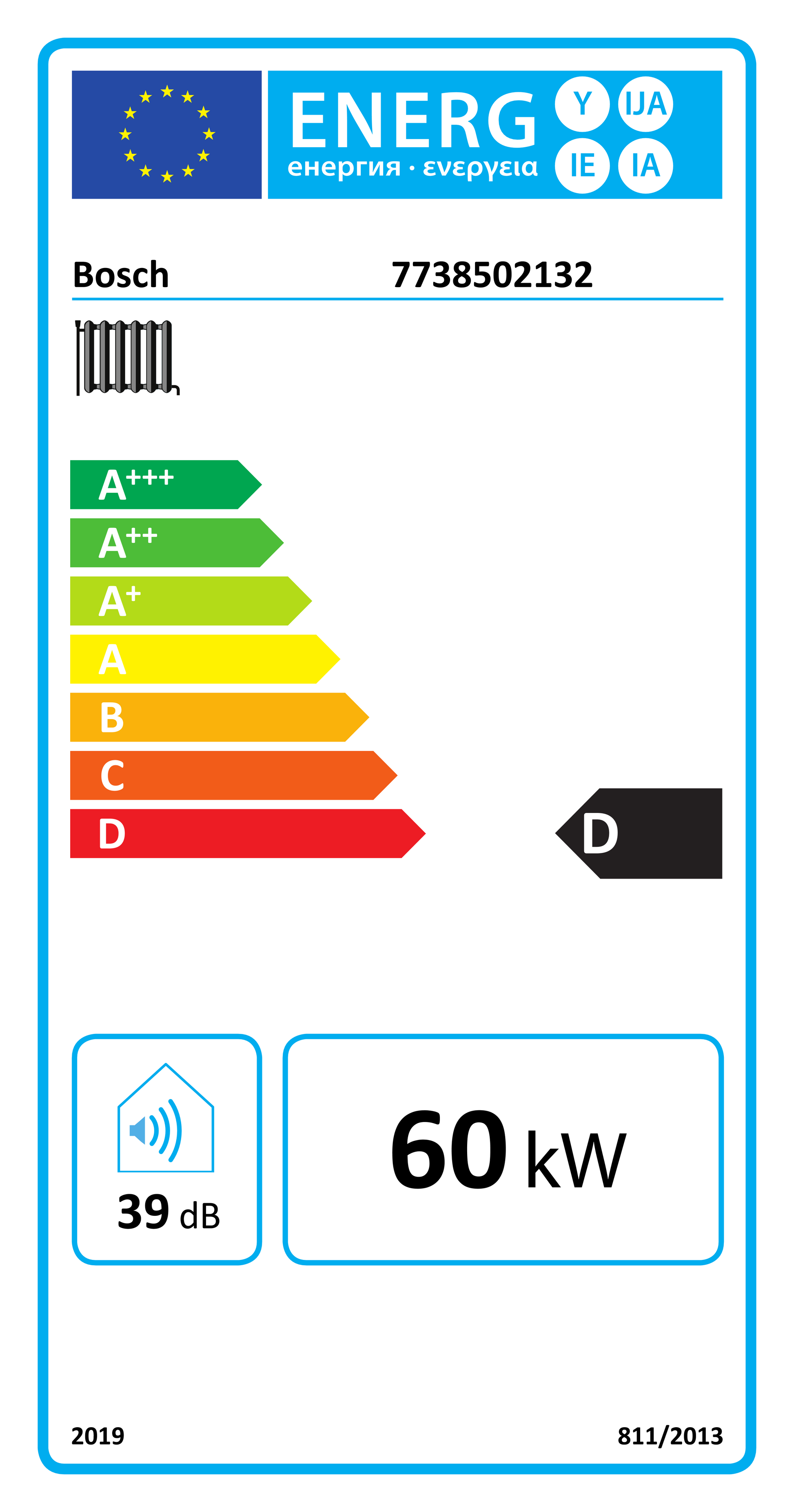 EU Energy Label 7738502132 (EPREL 82499)