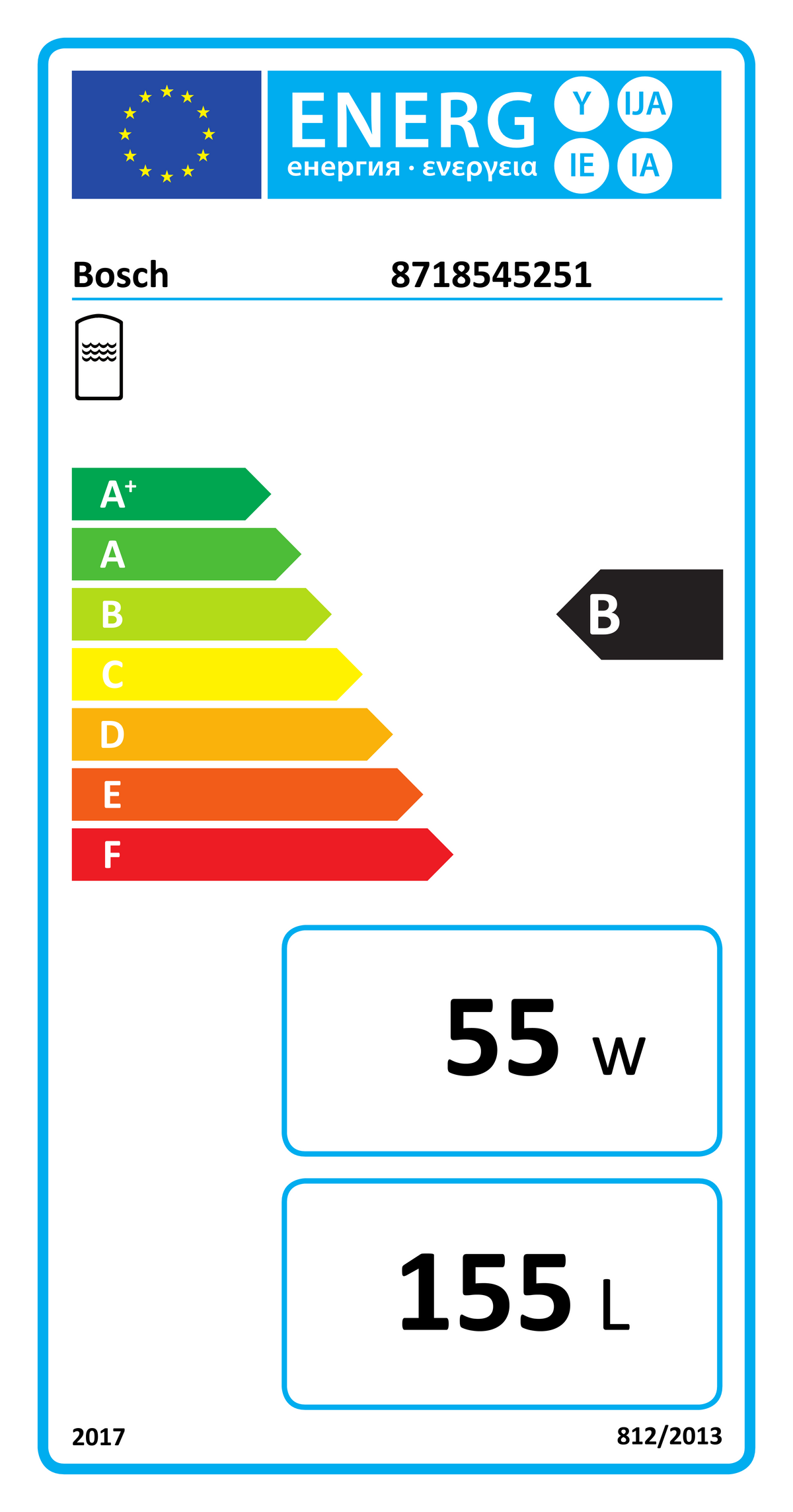 EU Energy Label 8718545251 (EPREL 82902)
