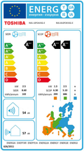 EU-Energielabel Toshiba RAS-B10P2KVSG-E