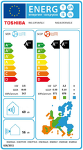 EU-Energielabel Toshiba RAS-B13P2KVSG-E