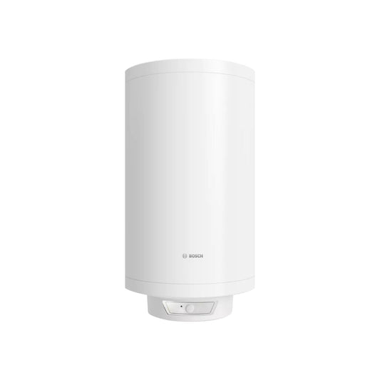 Bosch Tronic 6000 T electric boiler 100L white cylindrical water heater with control panel