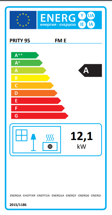 Kamin PRITY FM E, 12 kW
