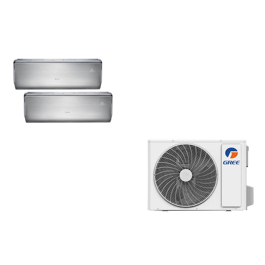 Gree Multi-Split Set – 1 Outdoor + 2× 9,000 BTU U-Crown Indoor (GWHD(18)NK6LOO)