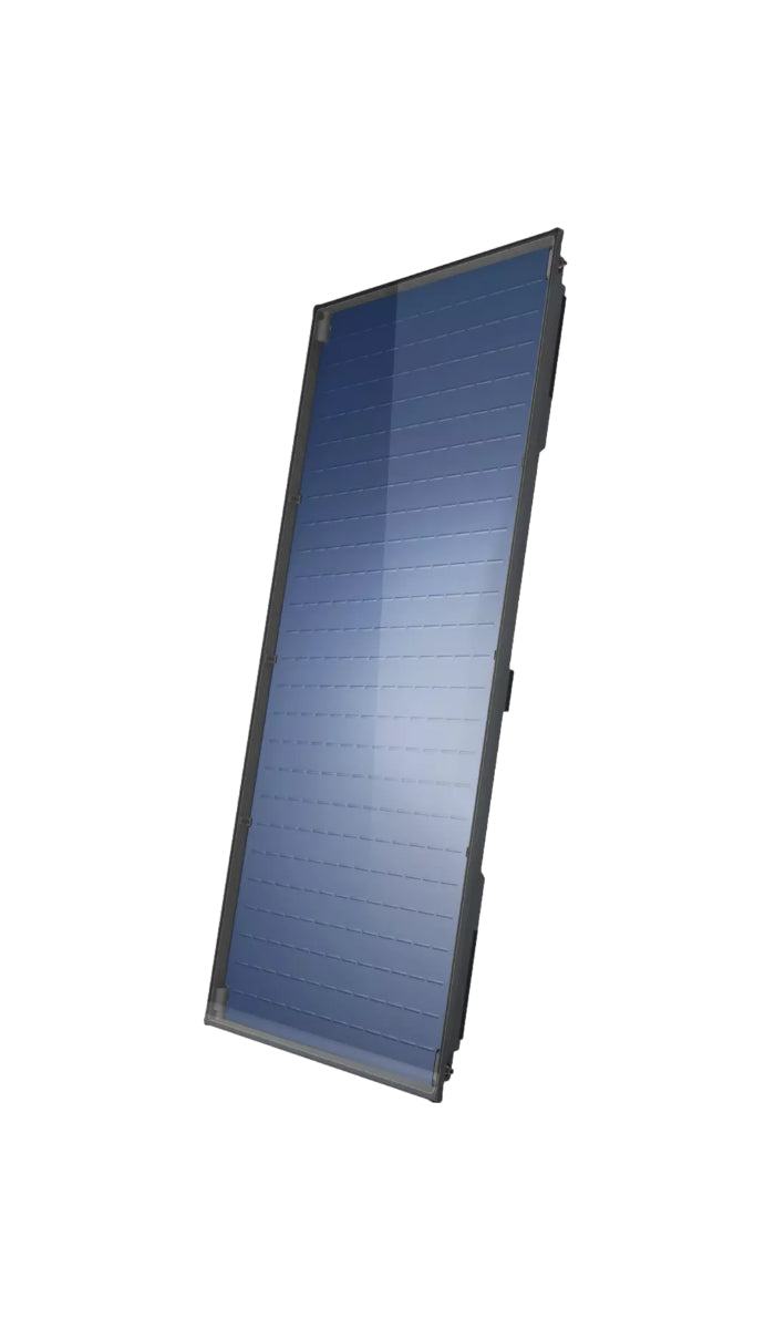 High power Bosch Solar 7000 TF selective collector panel with blue coating and copper Absorber for vertical installation