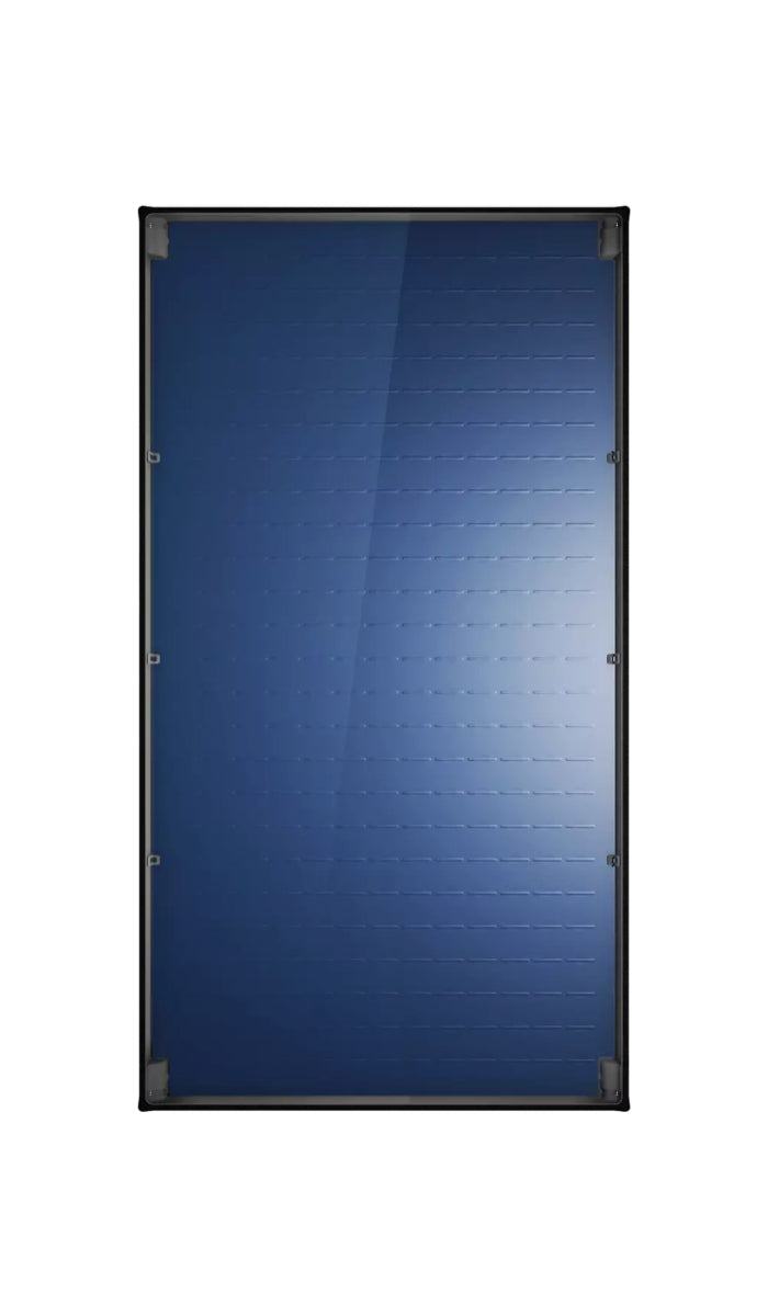 High power Bosch Solar 7000 TF selective collector panel with blue coating and copper absorber for vertical installation