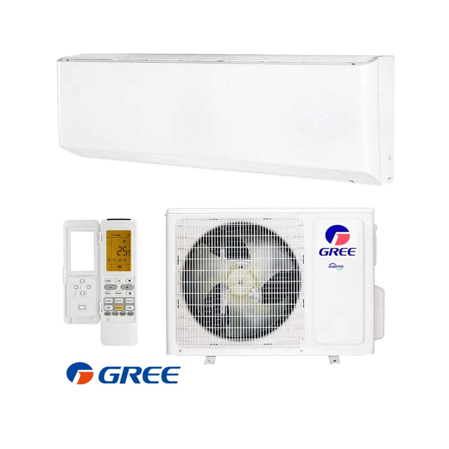 Inverter air conditioner Gree Amber GWH12YD-S6DBA1 with 12,000 BTU capacity and Wi-Fi connectivity technical specifications table