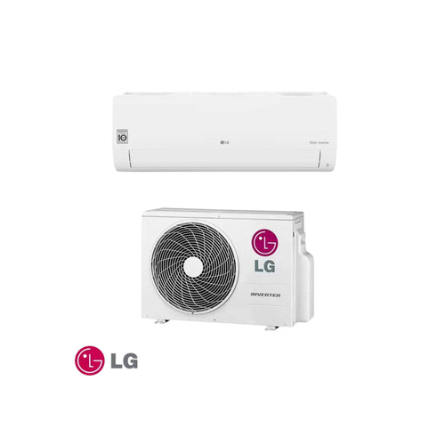 LG Inverter Klimaanlage S12EW NSJ UA3 12,000 BTU Wandmontage unit with outdoor compressor, energy efficient and Wi-Fi enabled