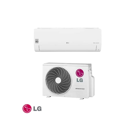 LG Inverter Air Conditioner S12EW NSJ UA3 12,000 BTU wall-mounted unit with outdoor compressor, energy efficient and Wi-Fi enabled