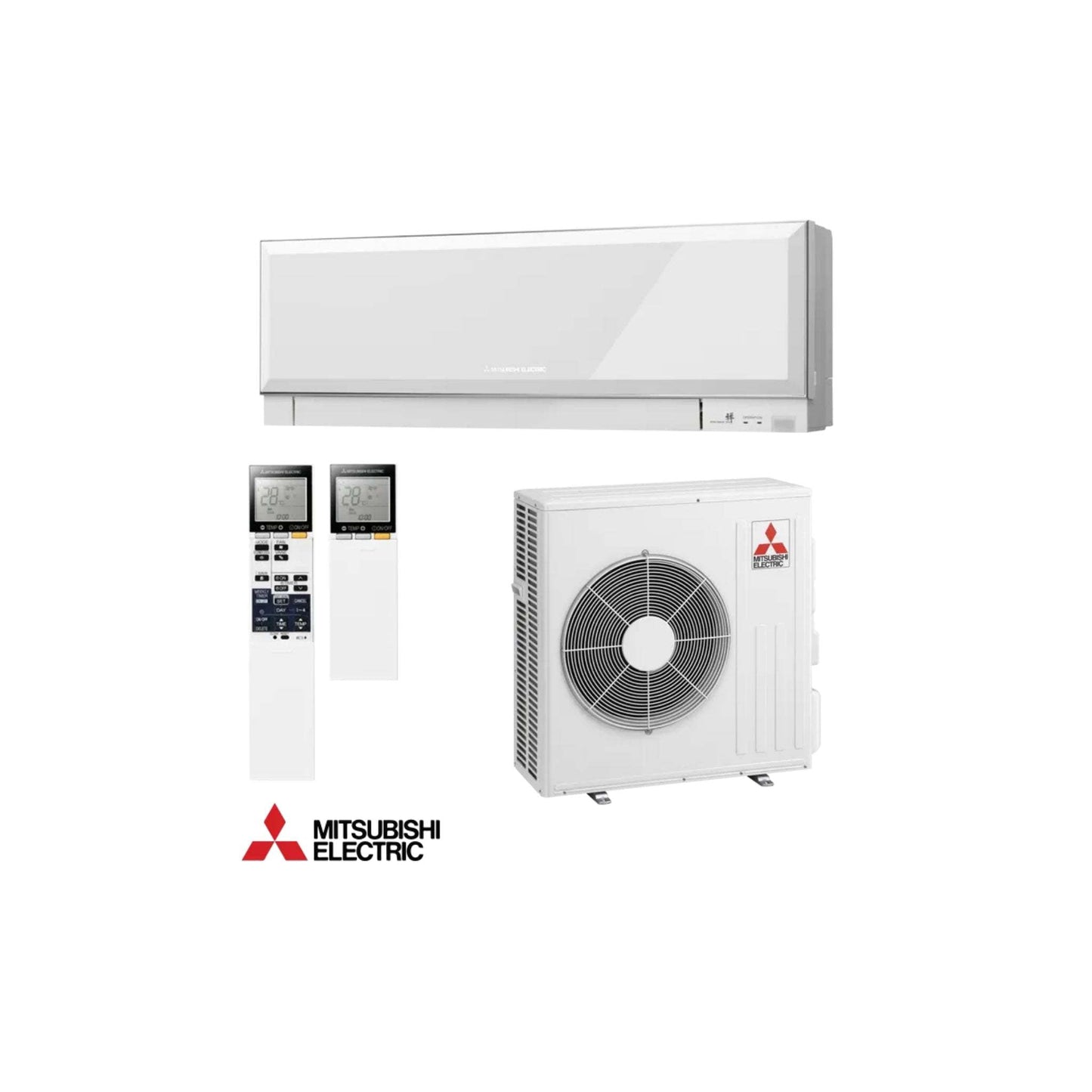Mitsubishi Electric MSZ-EF50VGKW + MUZ-EF50VG inverter air conditioner with smart temperature control and Wi-Fi connectivity