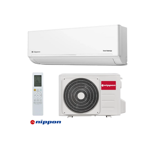 Inverter air conditioner Nippon KFR 14DCB with technical specs and energy ratings table