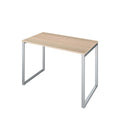 LEVI Fulda II computer desk 110x60x74 cm with white and choco cherry finish and metal legs